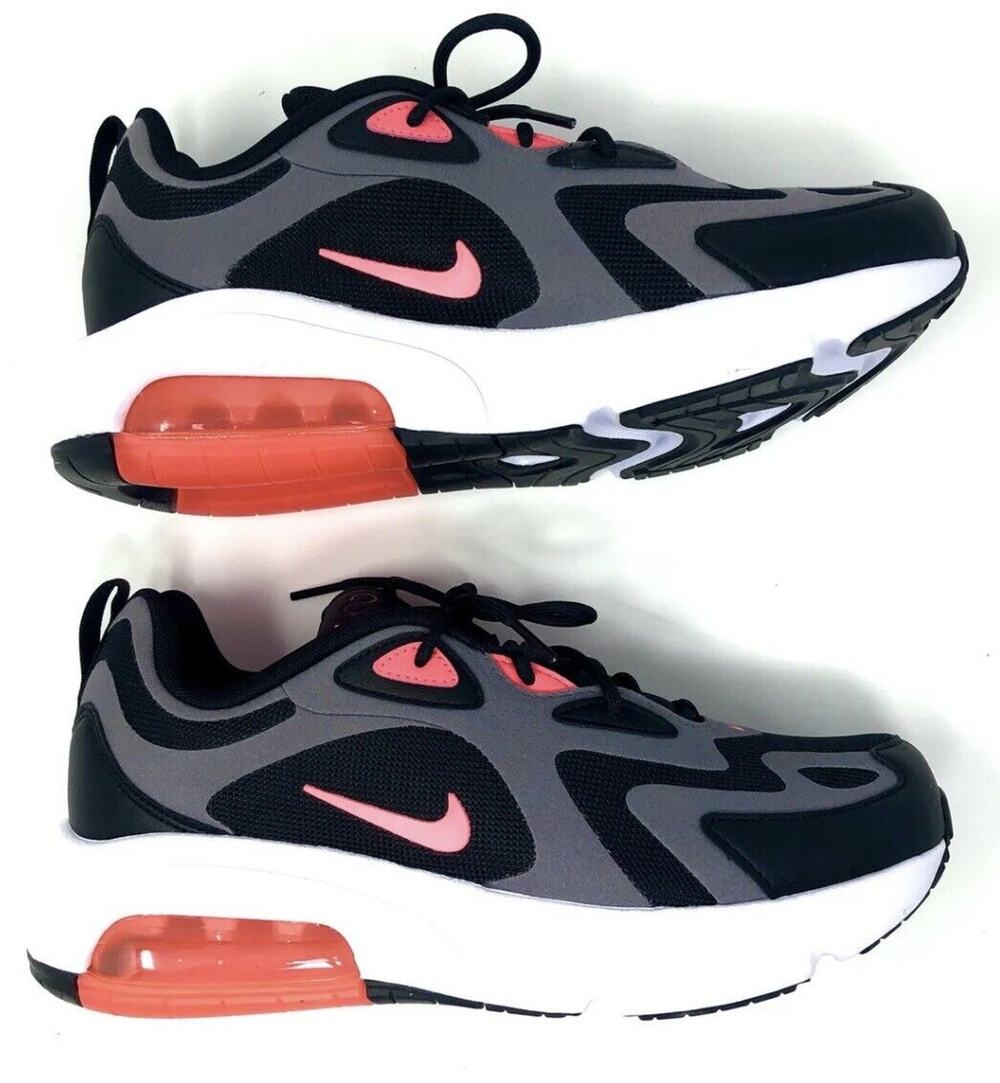 Nike Air Max 200 Sz 6.5y Kids Pink Black Grey Hot Punch CT6388-001